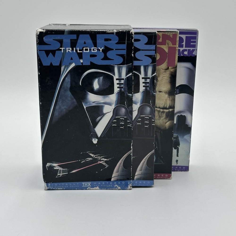 1995 Star Wars Trilogy VHS Box Set THX Digitally Mastered Fox Video- 3 VHS Tapes